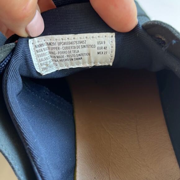 Madden NYC Men’s P-Razor Perforated Upper Lace Up Sneakers Navy Blue Size 9 - Picture 6 of 6